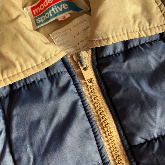 Vintage '80s kids winter jacket size 8 retro Mode Sportive - Picture 3 of 8
